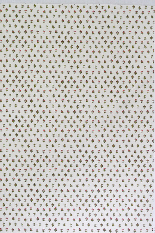Ditzy Fabric by Titley & Marr in Green & Rose
