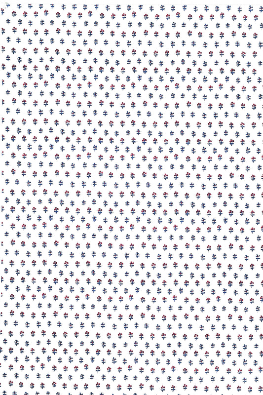 Ditzy Fabric by Titley & Marr in Indigo & Red