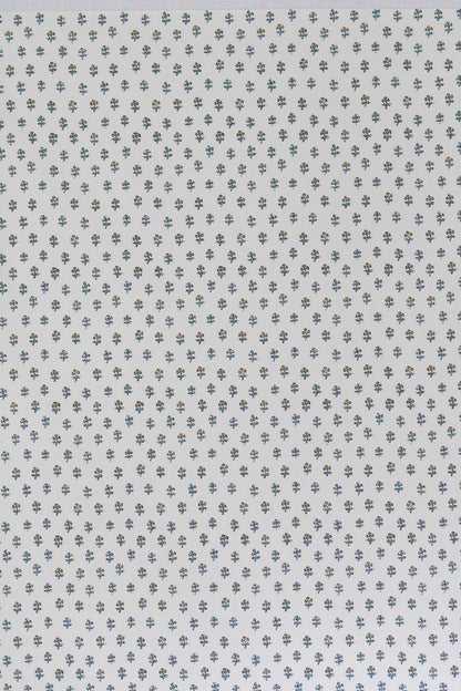 Ditzy Fabric by Titley & Marr in Aqua & Beige