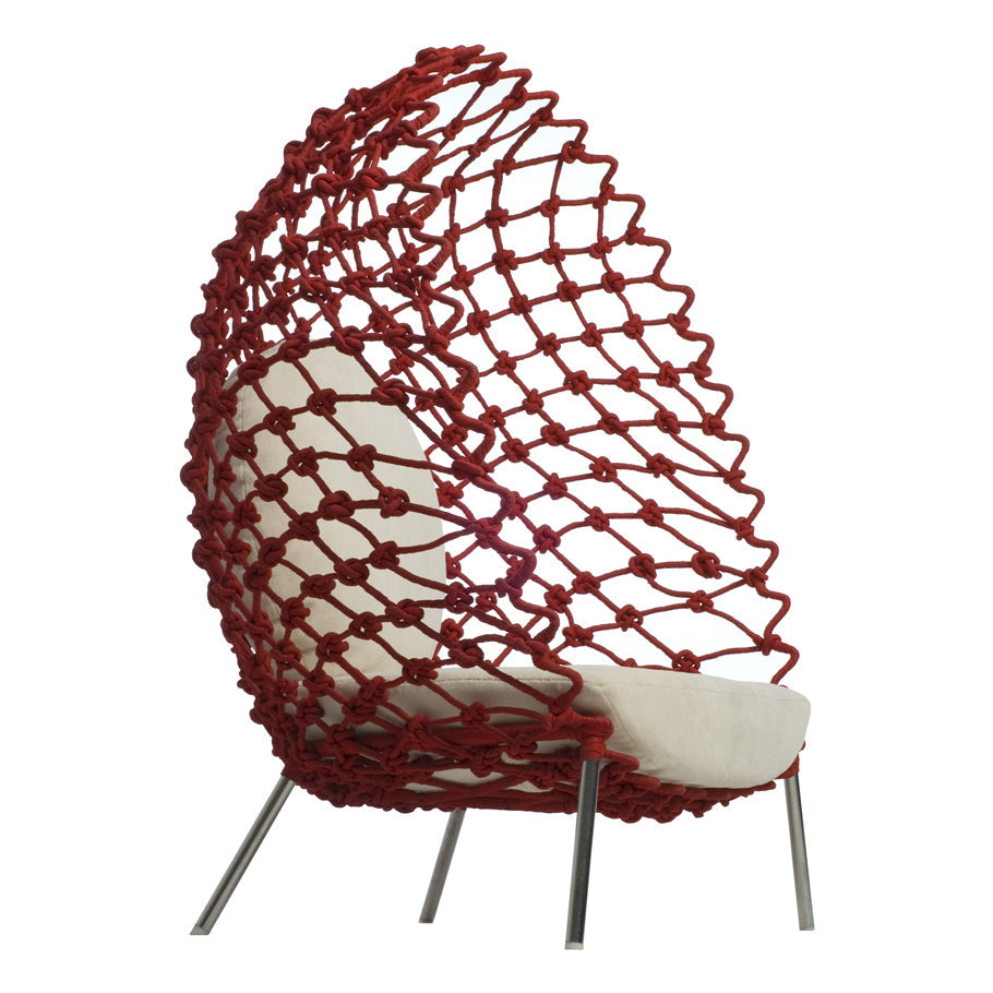 Dragnet Lounge Chair by JANUS et Cie in Red