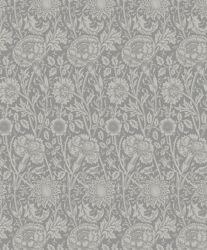 Seabrook Legacy Prints Tonal Floral Trail Wallpaper - Argos Grey
