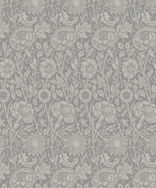 Seabrook Legacy Prints Tonal Floral Trail Wallpaper - Argos Grey
