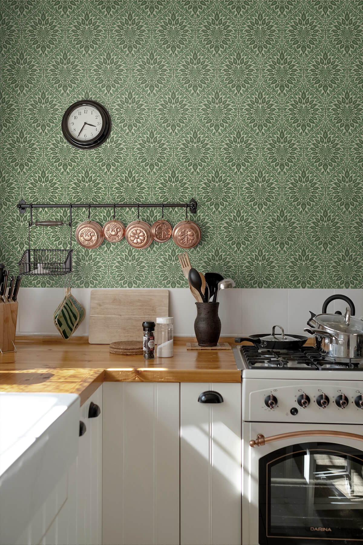 Seabrook Legacy Prints Luna Ogee Wallpaper - Fern