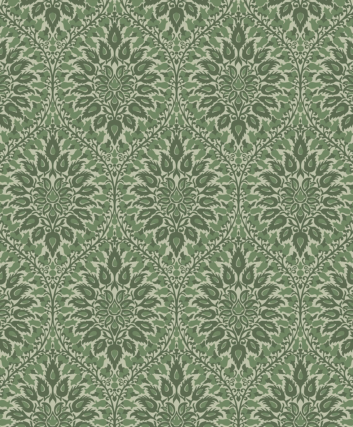 Seabrook Legacy Prints Luna Ogee Wallpaper - Fern