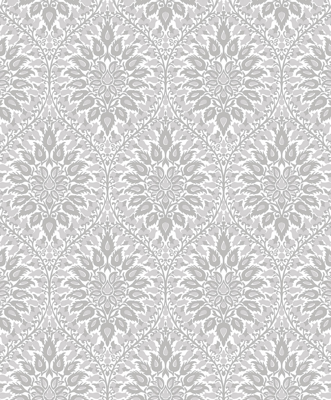 Seabrook Legacy Prints Luna Ogee Wallpaper - Daydream Grey