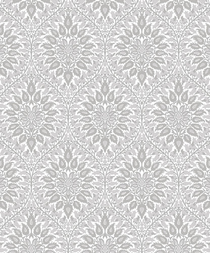 Seabrook Legacy Prints Luna Ogee Wallpaper - Daydream Grey