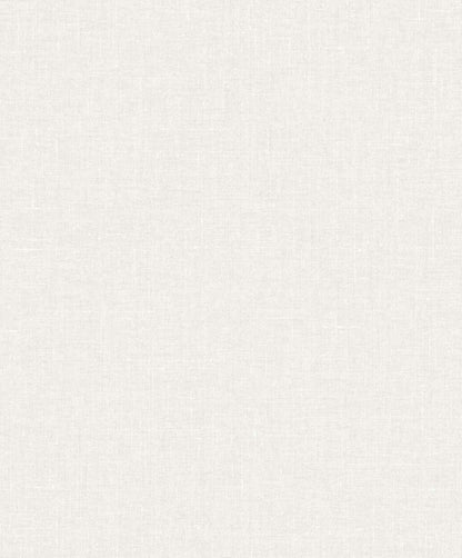Seabrook White Heron Abington Faux Linen Wallpaper - Cotton