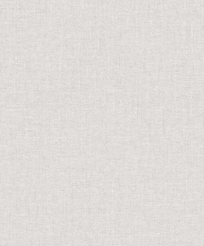 Seabrook White Heron Abington Faux Linen Wallpaper - Modern Grey