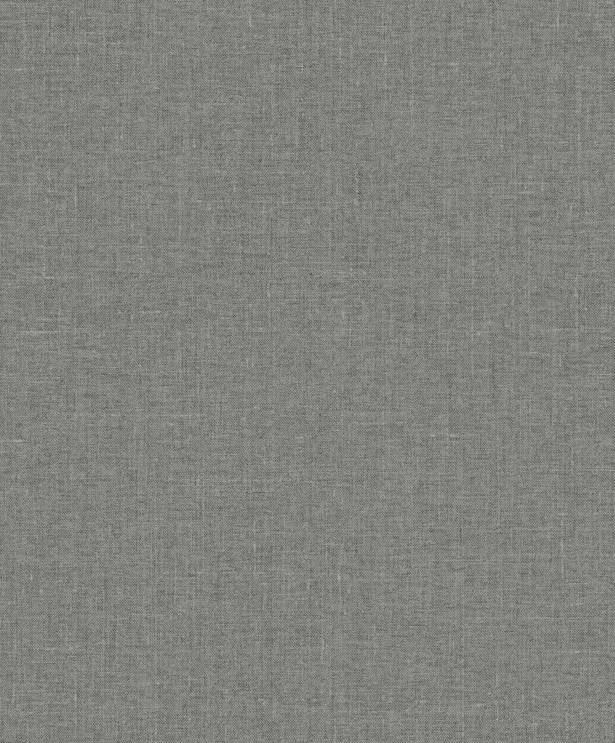 Seabrook White Heron Abington Faux Linen Wallpaper - Sleek Charcoal