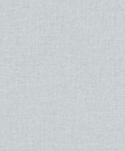 Seabrook White Heron Abington Faux Linen Wallpaper - Grey Dove