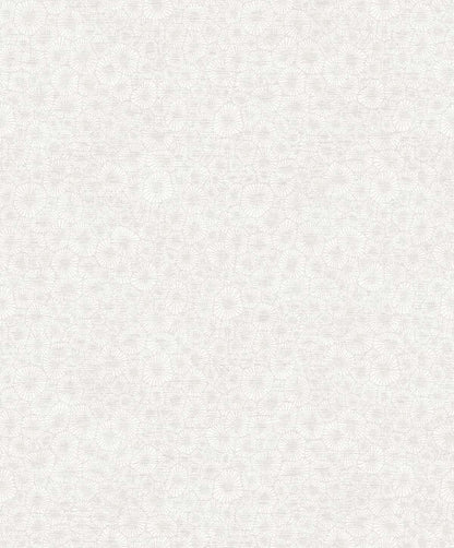 Seabrook White Heron Windham Shells Wallpaper - Pure Pearl