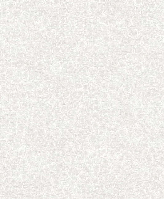 Seabrook White Heron Windham Shells Wallpaper - Pure Pearl