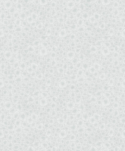 Seabrook White Heron Windham Shells Wallpaper - Grey Pearl