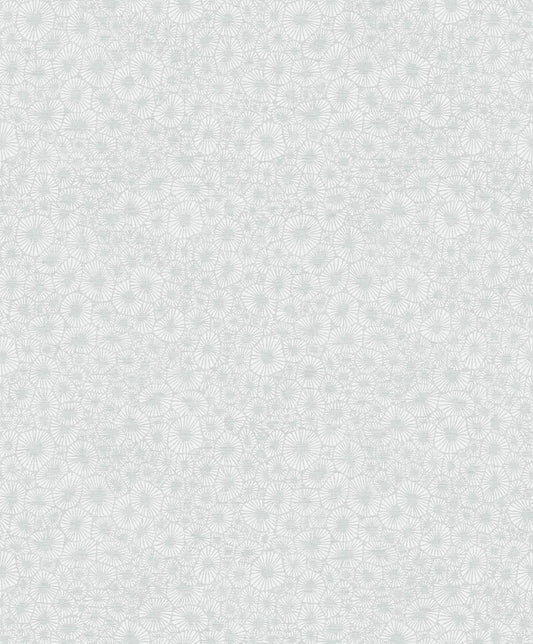 Seabrook White Heron Windham Shells Wallpaper - Grey Pearl