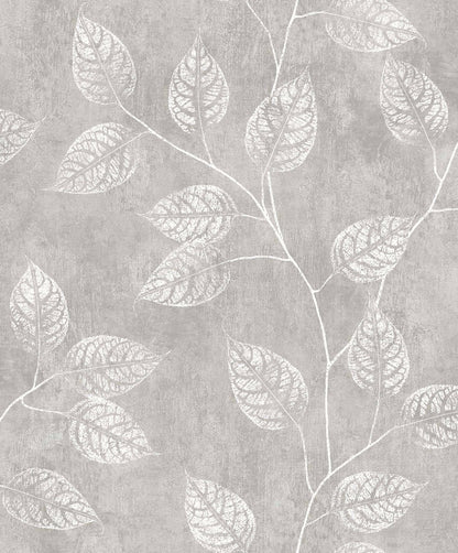 Seabrook White Heron Branch Trail Silhouette Wallpaper - Slate