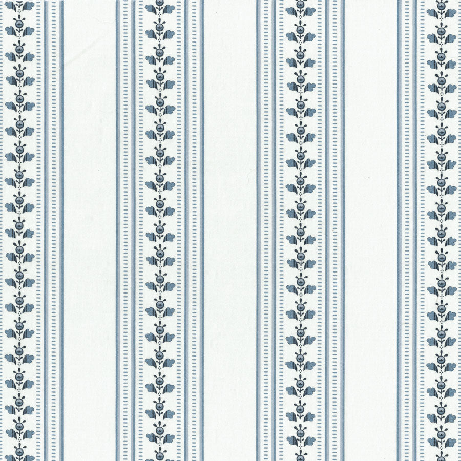 Eastern Stripe Fabric by Titley & Marr in Ocean