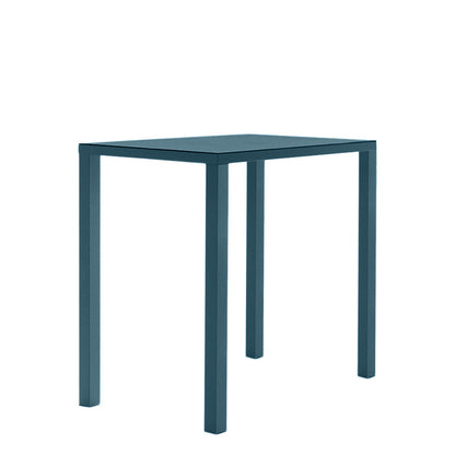 Easy Bar Table Square 90 by JANUS et Cie in Blue Teal
