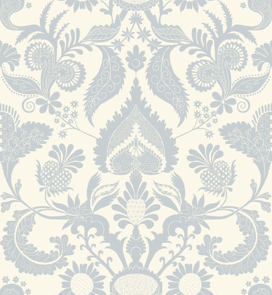 Ella Wallpaper by Betsy Textiles in French Blue