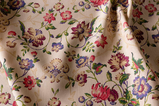 Enid's Garland Fabric by Flora Soames in Warmer Backcloth