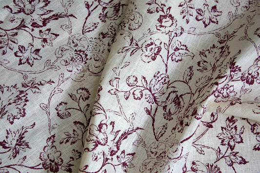 Enid's Ramble Fabric by Flora Soames in Plum