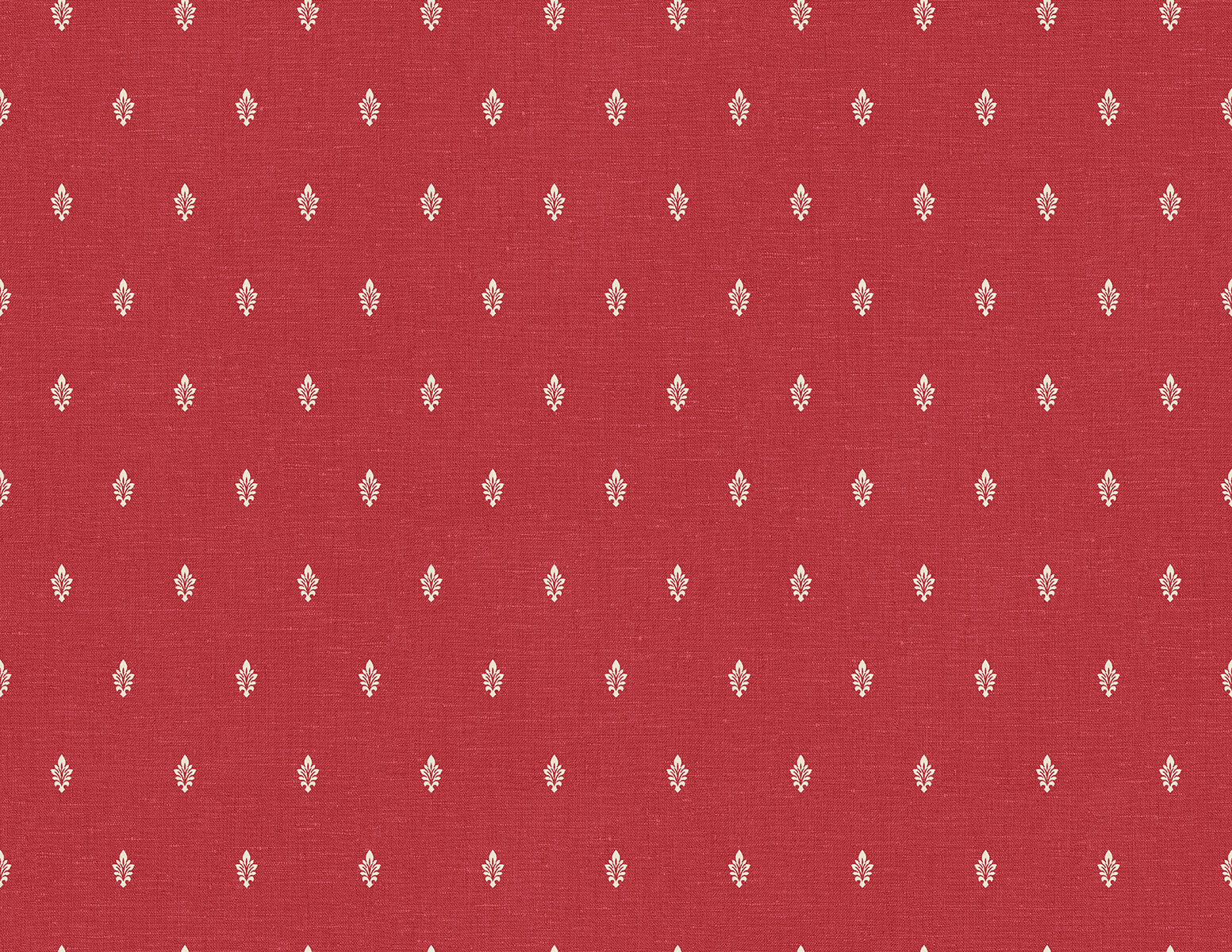 Seabrook French Country Petite Feuille Sprig Wallpaper - Antique Ruby