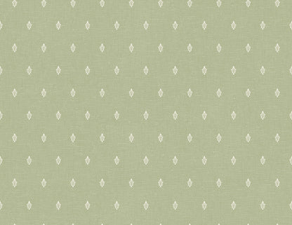 Seabrook French Country Petite Feuille Sprig Wallpaper - Pomme