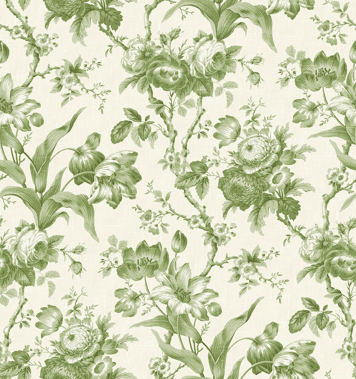 Seabrook French Country En Rose Wallpaper - Pomme