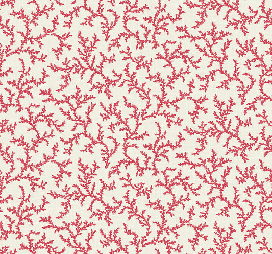 Seabrook French Country Corail Wallpaper - Antique Ruby