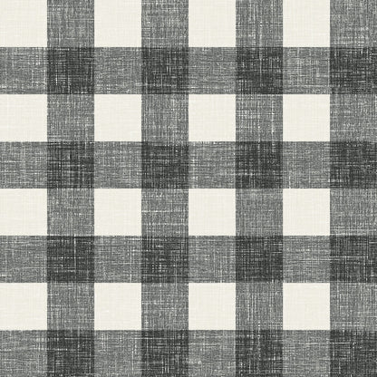 Seabrook French Country Bebe Gingham Wallpaper - Poppy Seed