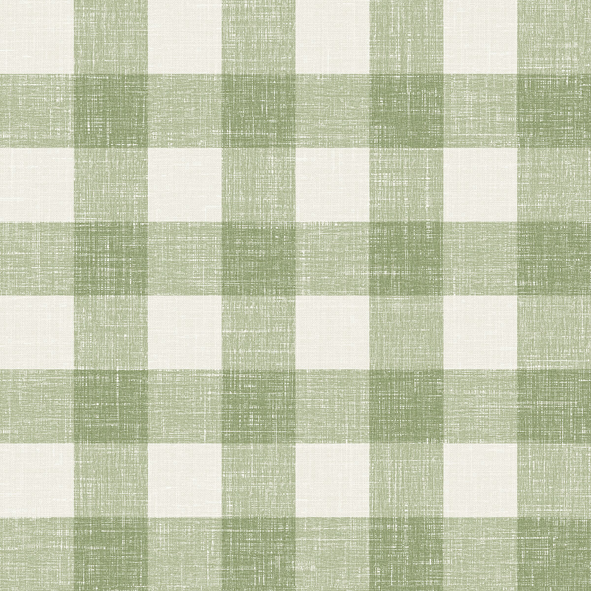 Seabrook French Country Bebe Gingham Wallpaper - Herb