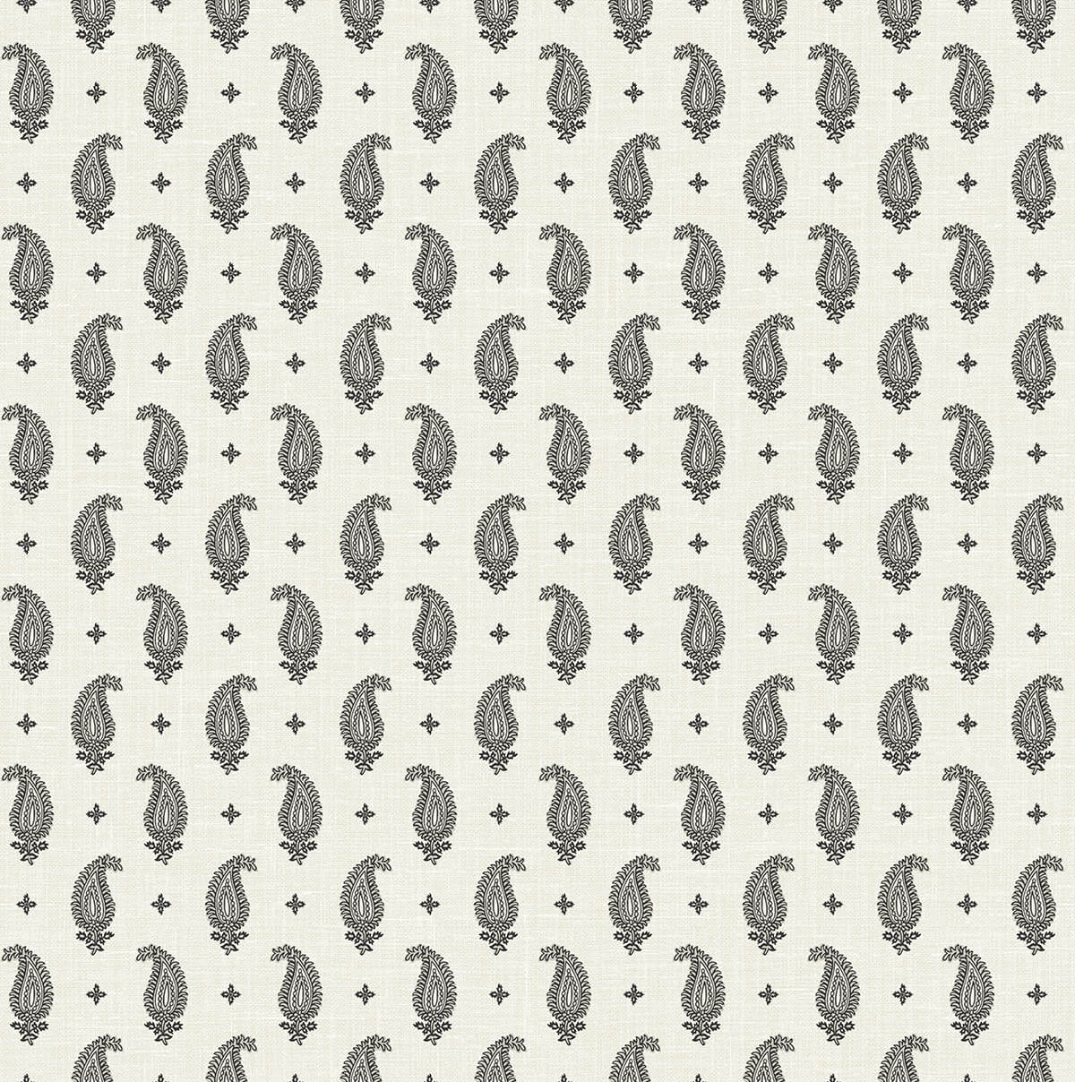 Seabrook French Country Maia Paisley Wallpaper - Poppy Seed