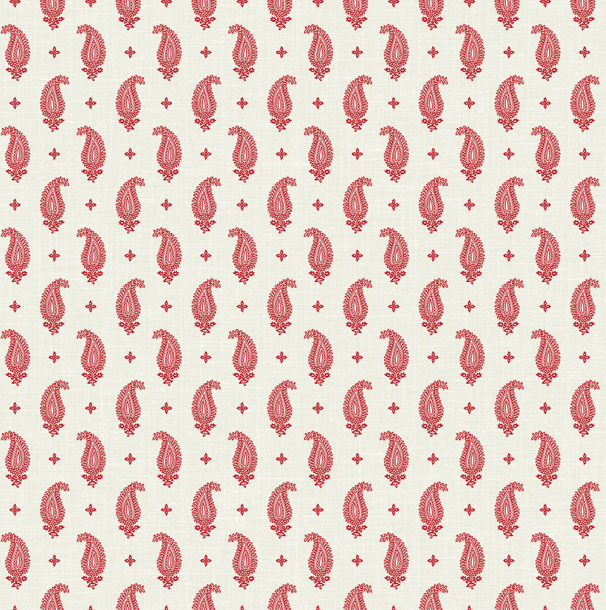 Seabrook French Country Maia Paisley Wallpaper - Antique Ruby