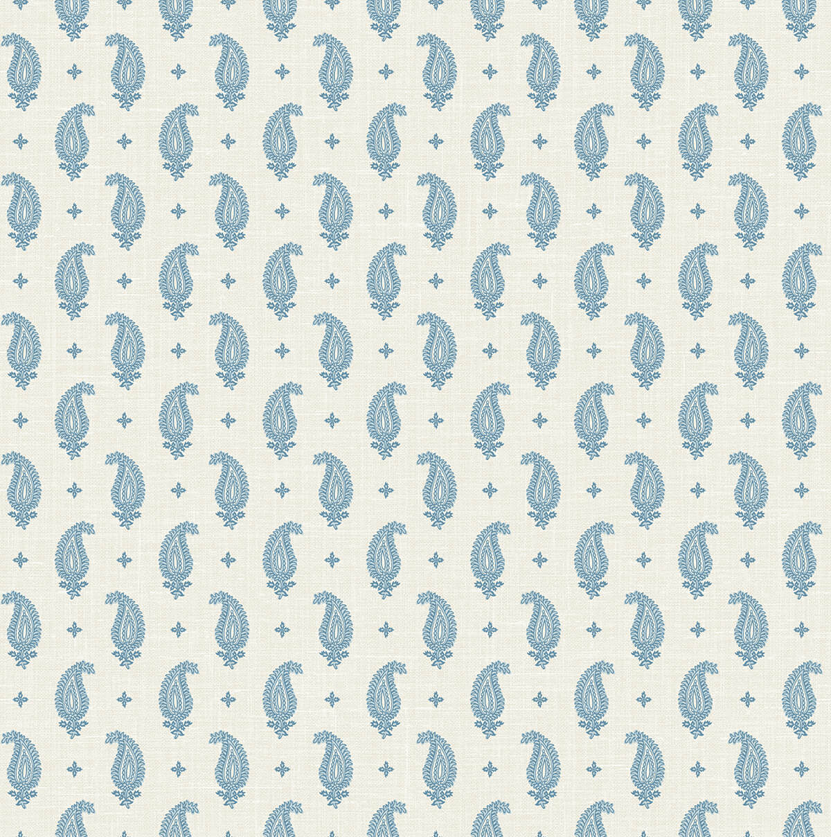 Seabrook French Country Maia Paisley Wallpaper - Bleu Bisque