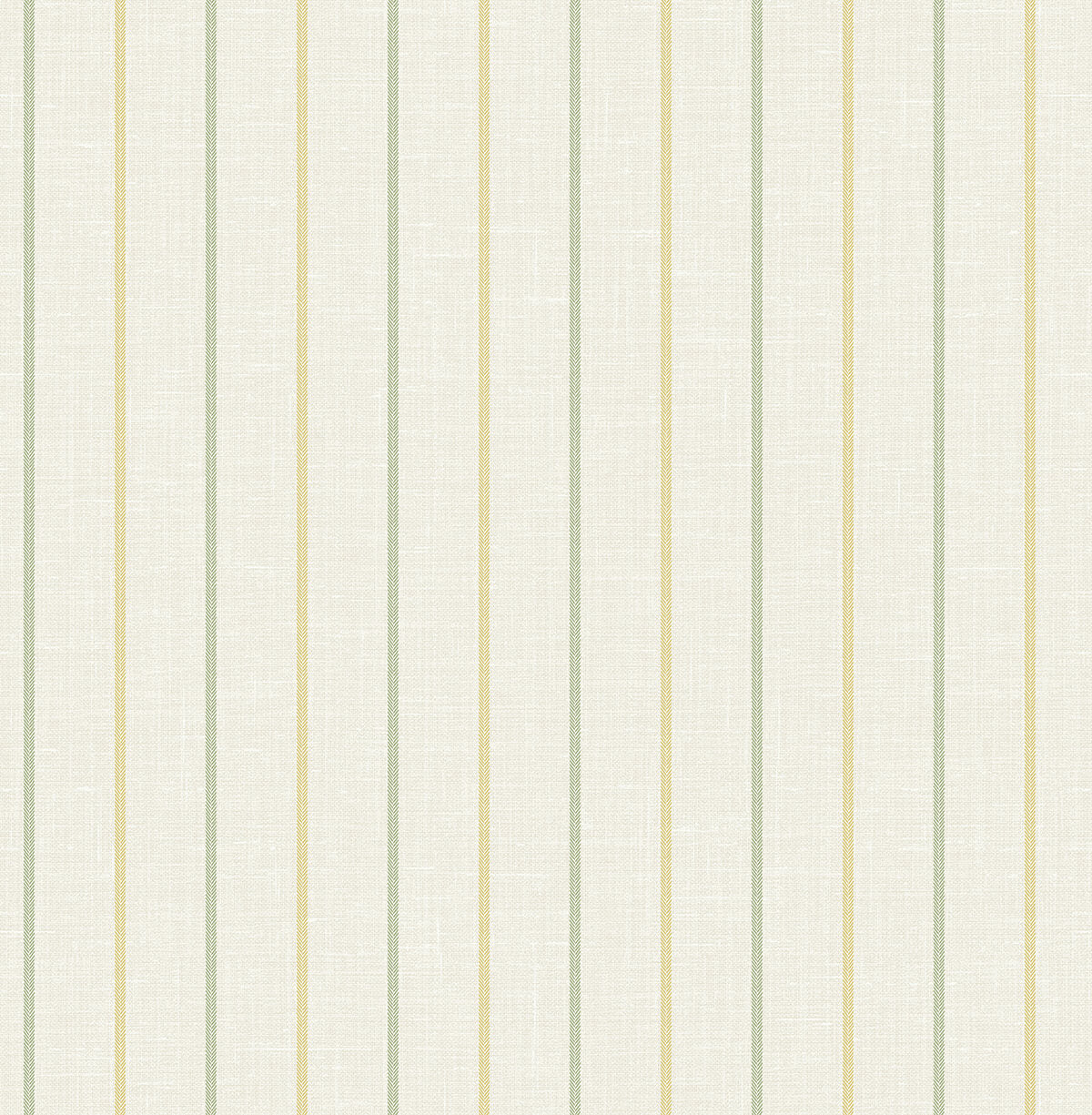 Seabrook French Country Andree Stripe Wallpaper - Dandelion & Pomme