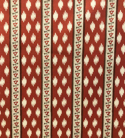 Fontenoy Fabric by Fleurons d'Hélène in Rouge