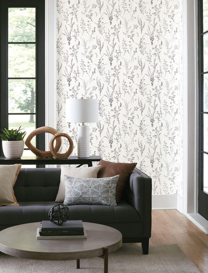 Simply Farmhouse Wildflower Sprigs Wallpaper
