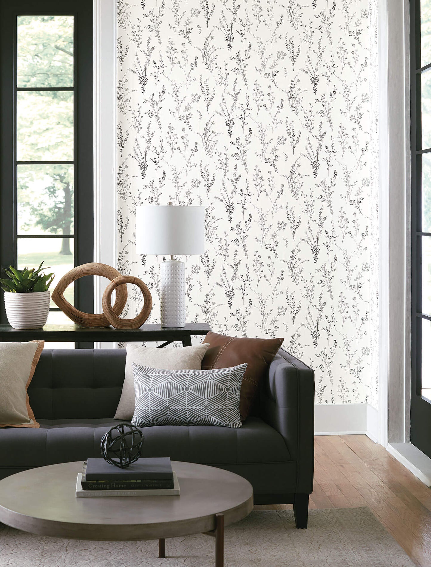 Simply Farmhouse Wildflower Sprigs Wallpaper