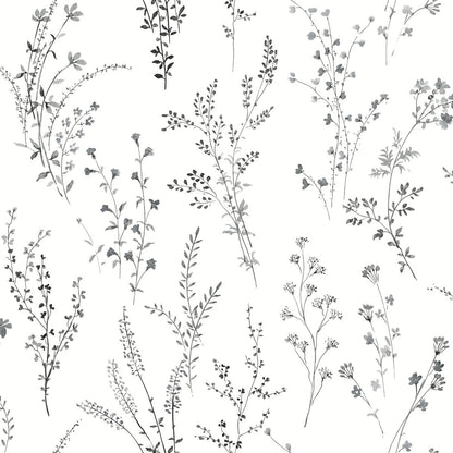 Simply Farmhouse Wildflower Sprigs Wallpaper