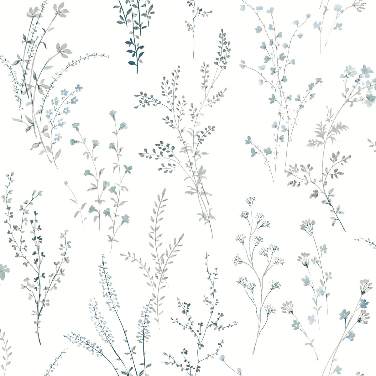 Simply Farmhouse Wildflower Sprigs Wallpaper