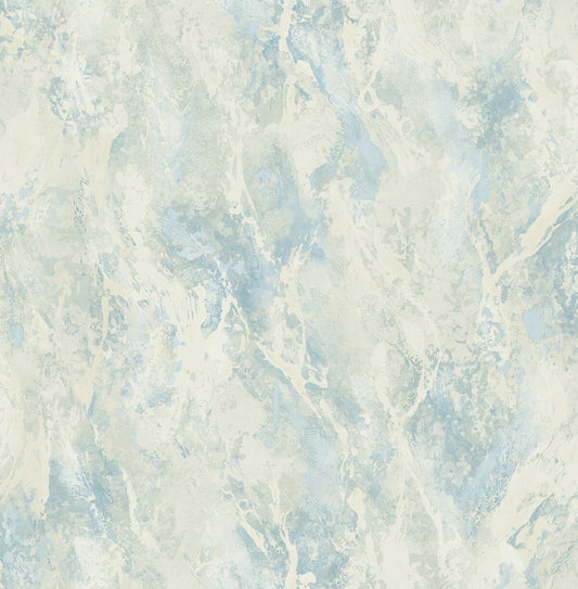 Seabrook French Impressionist Paint Splatter Wallpaper - Blue