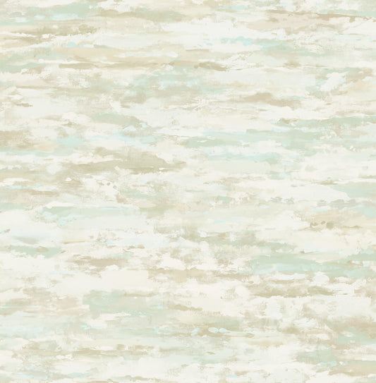 Seabrook French Impressionist Brushstrokes Wallpaper - Green
