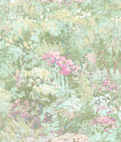 Seabrook French Impressionist Floral Wallpaper - Green