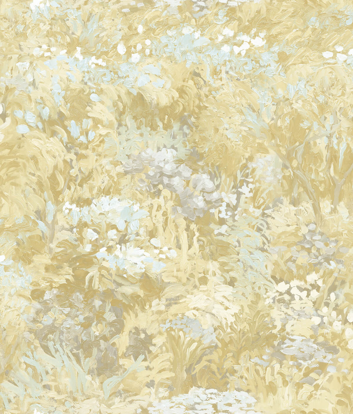 Seabrook French Impressionist Floral Wallpaper - Gold