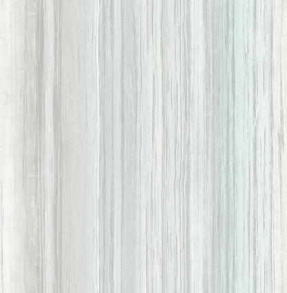 Seabrook French Impressionist Stripe Wallpaper - Silver