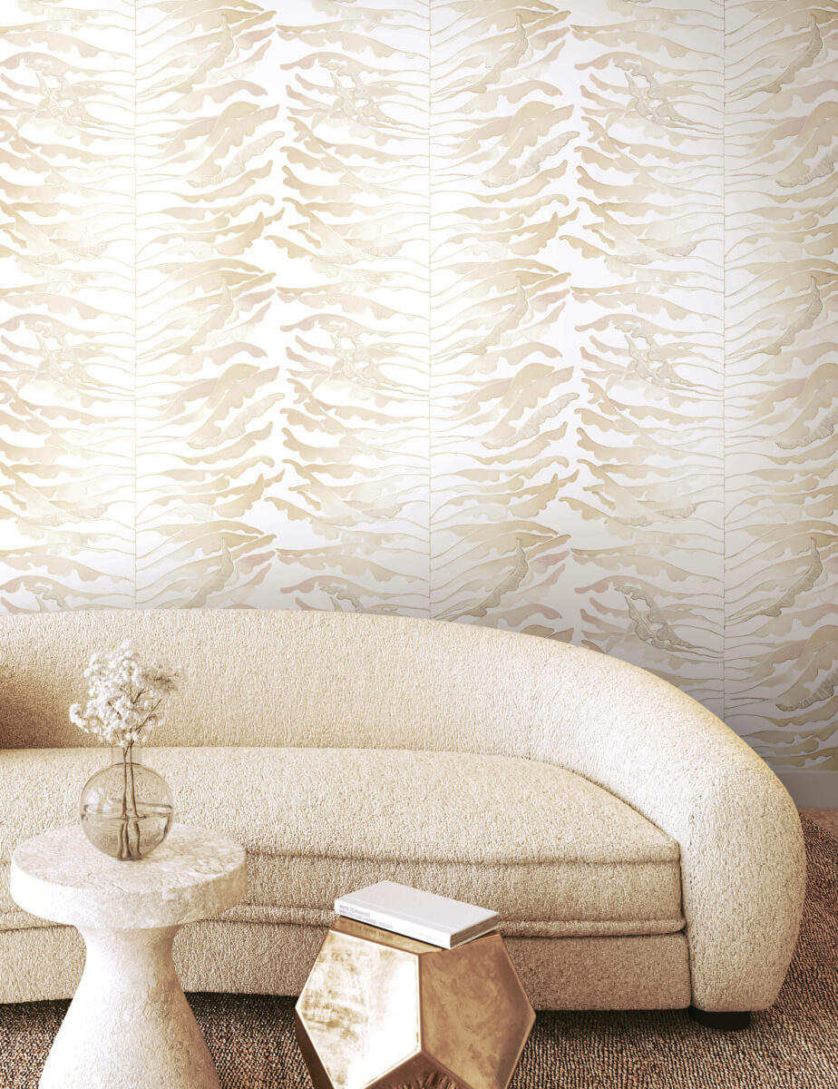 Leaf Column Wallpaper