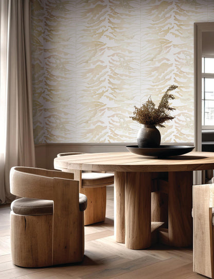 Leaf Column Wallpaper
