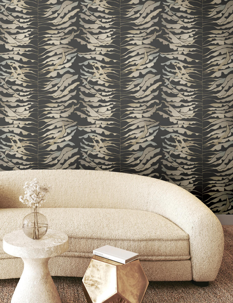 Leaf Column Wallpaper