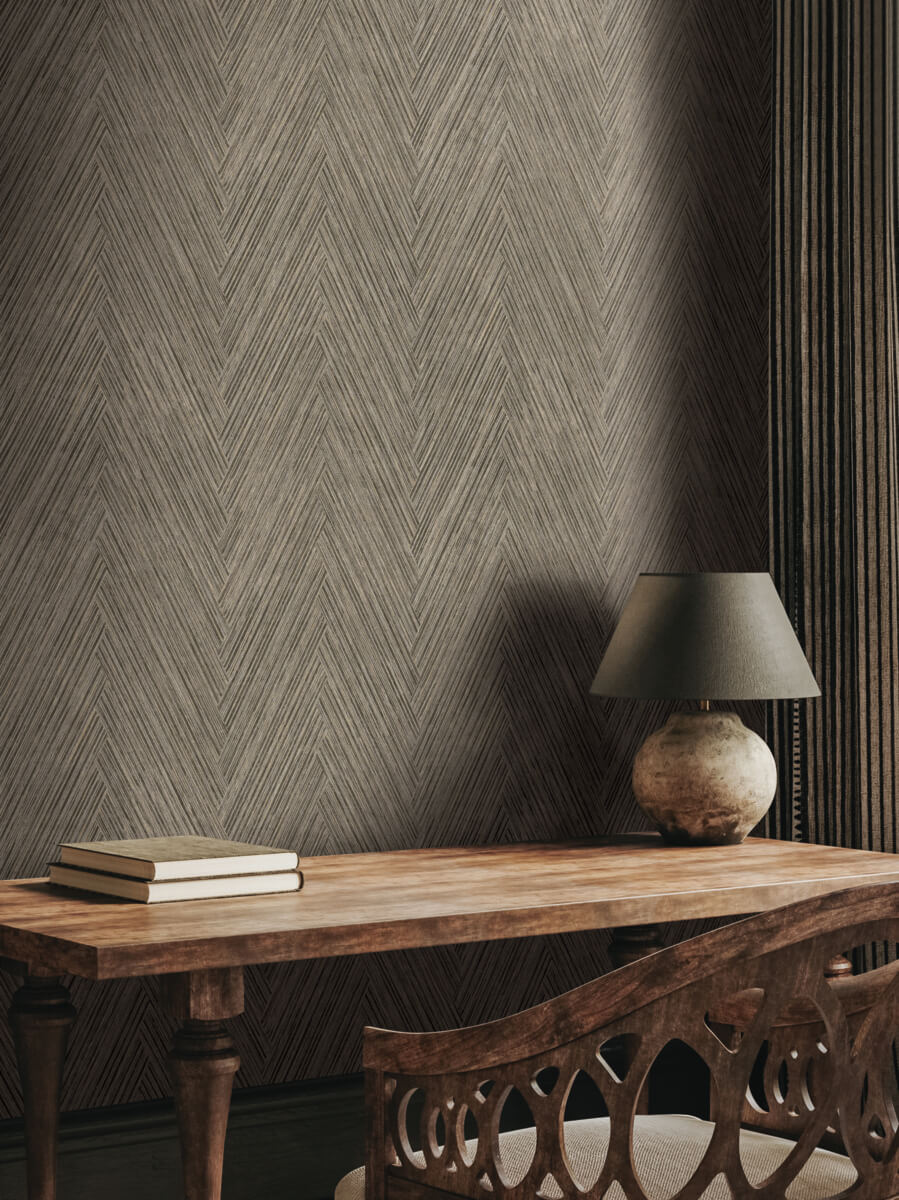 Thatched Chevron Wallpaper
