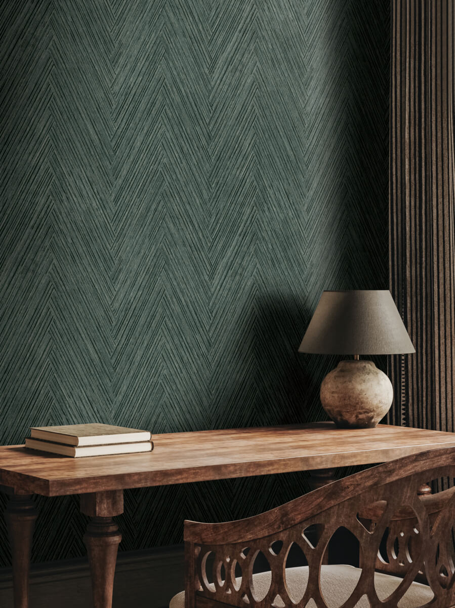 Thatched Chevron Wallpaper