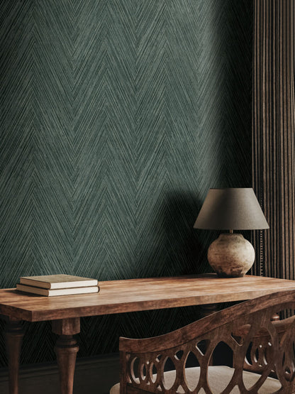 Thatched Chevron Wallpaper